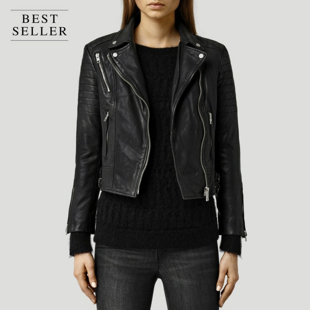 All Saints Best Selling Papin Leather Jacket